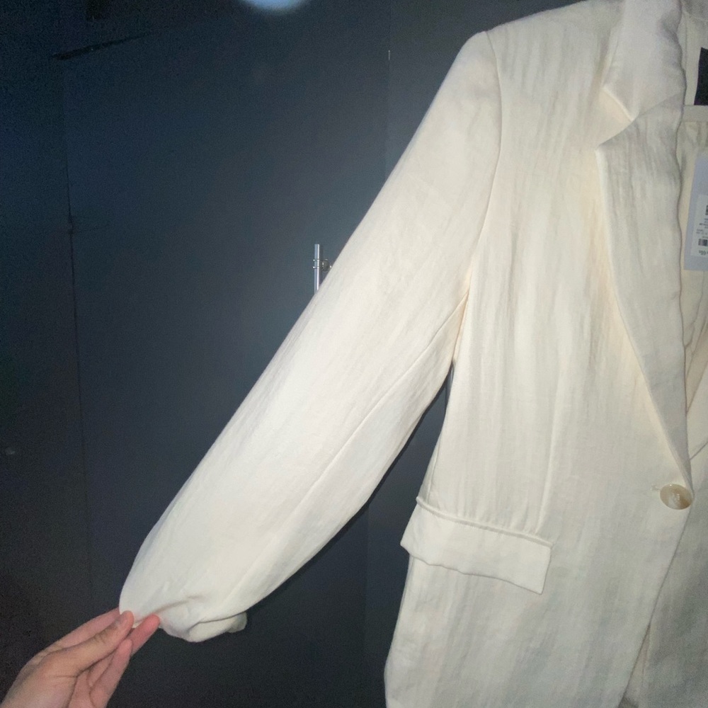 Dynamite Off-White Single-Button Notch Lapel Blaz… - image 7